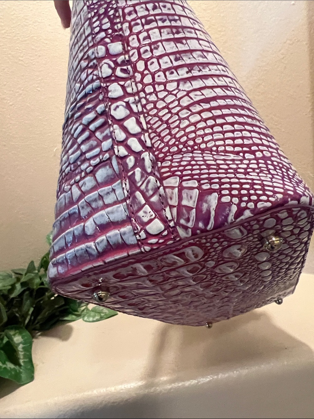 Brahmin Large Duxbury Boysenberry Ombre Melbourne - Picture 7 of 10